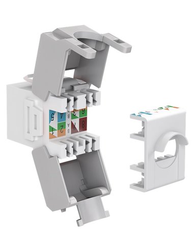 GOOBAY Keystone module RJ45 CAT 6A 90867, UTP, λευκό