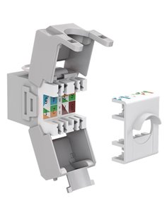 GOOBAY Keystone module RJ45 CAT 6A 90693, UTP, γκρι