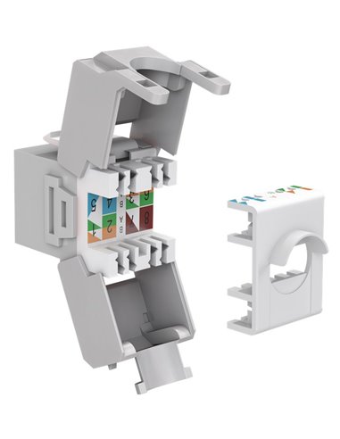 GOOBAY Keystone module RJ45 CAT 6A 90693, UTP, γκρι