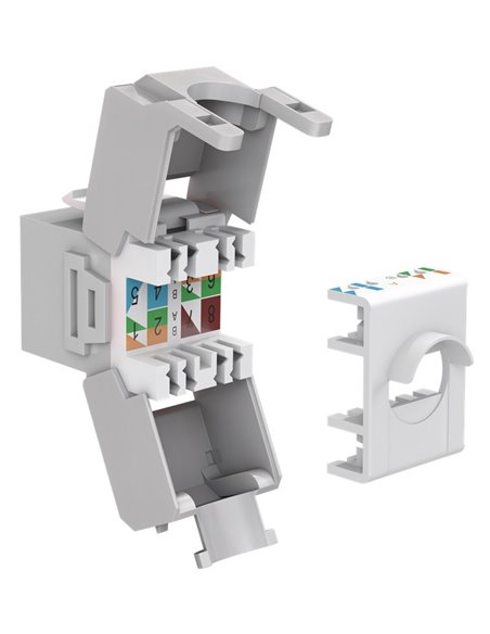 GOOBAY Keystone module RJ45 CAT 6A 90693, UTP, γκρι