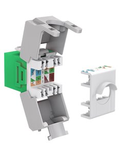 GOOBAY Keystone module RJ45 CAT 6A 90687, UTP, πράσινο