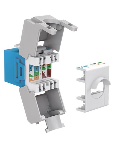 GOOBAY Keystone module RJ45 CAT 6A 90688, UTP, μπλε