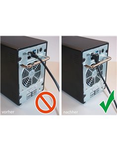 GOOBAY καλώδιο δικτύου 51513, CAT 6 U/UTP, γωνιακό, CCA, 0.25m, μαύρο