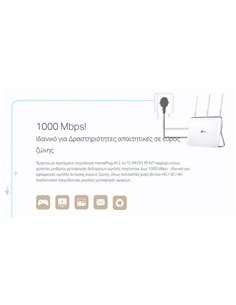 TP-LINK Powerline kit TL-PA7017P, Passthrough, AV1000 Gigabit, Ver. 4.0