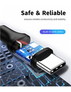 CABLETIME καλώδιο USB-C σε USB U323A, 3A, 480Mbps, 1m, λευκό