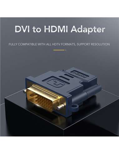 CABLETIME αντάπτορας HDMI σε DVI HA05R, 1080p, μπλε