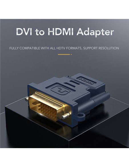 CABLETIME αντάπτορας HDMI σε DVI HA05R, 1080p, μπλε