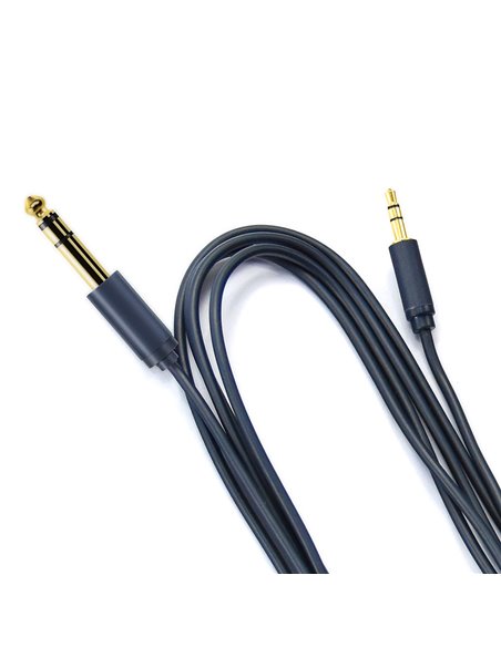 CABLETIME καλώδιο ήχου 3.5mm σε 6.3mm CT-H11G, 1.8m, μαύρο