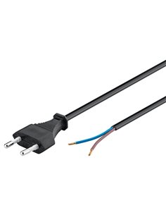 GOOBAY καλώδιο τροφοδοσίας Euro male 2x0.75 mm² 50085, 1.5m, μαύρο