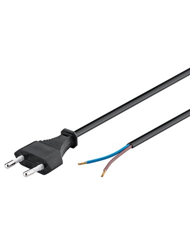 GOOBAY καλώδιο τροφοδοσίας Euro male 2x0.75 mm² 50085, 1.5m, μαύρο