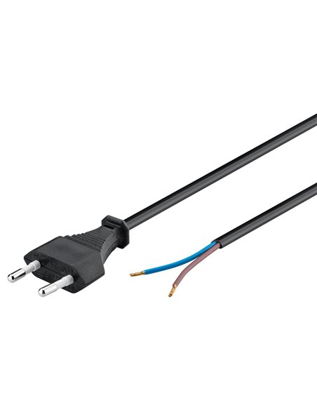 GOOBAY καλώδιο τροφοδοσίας Euro male 2x0.75 mm² 50085, 1.5m, μαύρο