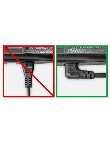 GOOBAY καλώδιο τροφοδοσίας Euro 97346, γωνιακό, 2x0.75 mm², 1m, μαύρο