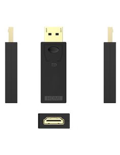 POWERTECH αντάπτορας DisplayPort σε HDMI CAB-DP065, Passive, 4K, μαύρος