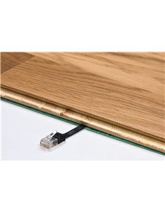 GOOBAY καλώδιο δικτύου 95385, CAT 6 U/UTP, flat, copper, 20m, μαύρο