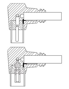 GOOBAY καλώδιο κεραίας αρσενικό σε θηλυκό 11526, γωνιακό, 2.5m, μαύρο