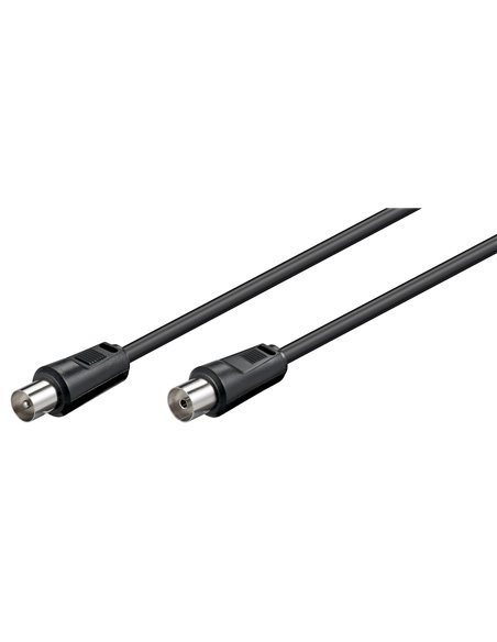 GOOBAY καλώδιο κεραίας αρσενικό σε θηλυκό 11722, 70dB, CCS, 2.5m, μαύρο