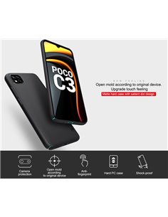 NILLKIN θήκη Super Frost Shield για Xiaomi Poco C3, μαύρη