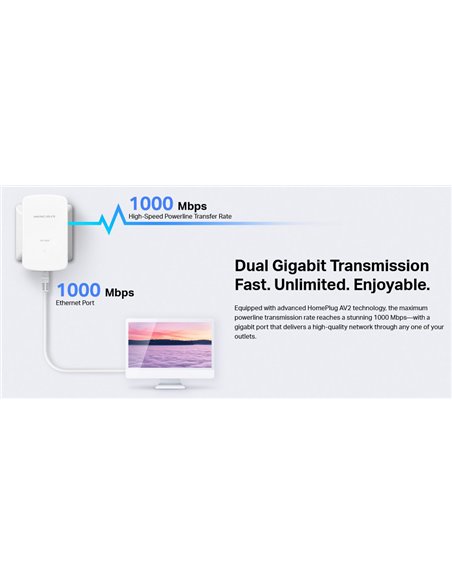 MERCUSYS Powerline MP500 Kit, AV1000 Gigabit, Ver: 1.0