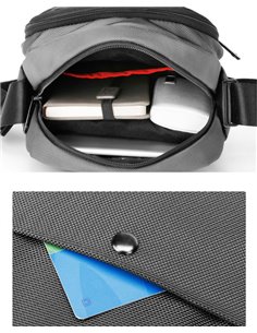 ARCTIC HUNTER τσάντα ώμου K00063, 4L, γκρι