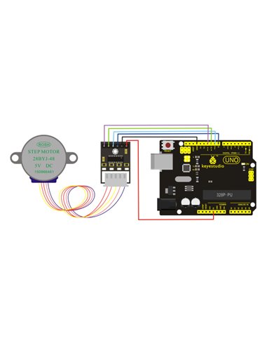 KEYESTUDIO stepper motor drive board και stepper motor KS0327, 5V, 3τμχ