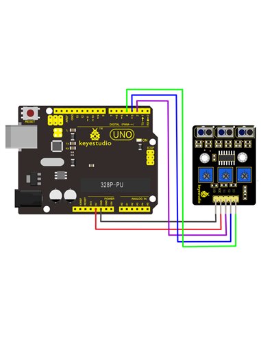 KEYESTUDIO 3-channel infrared line tracking sensor KS0453