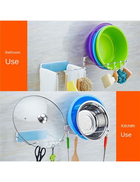 ECOCO βάση τοίχου για κουζίνα-μπάνιο E1717, 24x24x7cm, γκρι