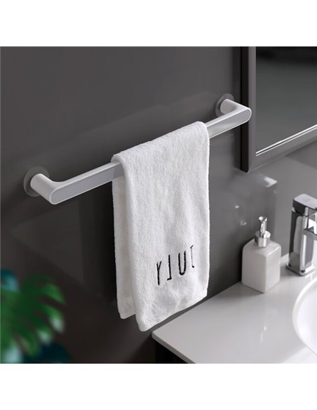 ECOCO κρεμάστρα μπάνιου-κουζίνας E1911, 6 x 3.5 x 47.7cm, γκρι