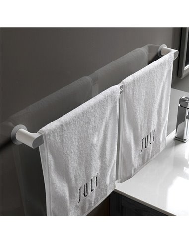 ECOCO κρεμάστρα μπάνιου-κουζίνας E1928, 6.1 x 3.5 x 68.6cm, γκρι