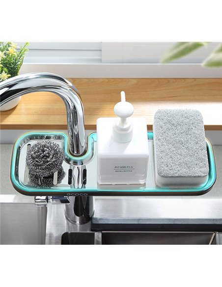 ECOCO βάση στήριξης σε σωλήνα για μπάνιο-κουζίνα E1914, 28.5x10.5x8cm