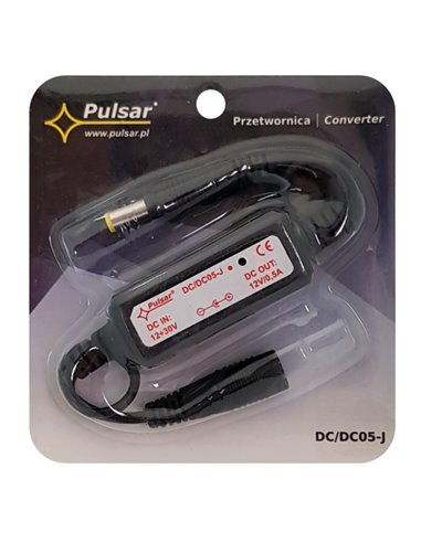 PULSAR μετατροπέας μείωσης τάσης DC/DC05-J, 12-30VDC, βύσμα DC 2.1/5.5
