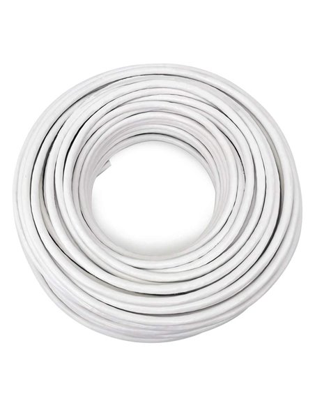 ACCORDIA ομοαξονικό καλώδιο τηλεόρασης 75OHM, 1mm, 100m, λευκό