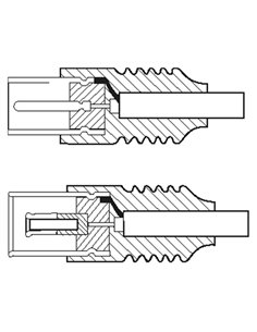 GOOBAY καλώδιο κεραίας αρσενικό σε θηλυκό 11511, 70dB, 2.5m, λευκό