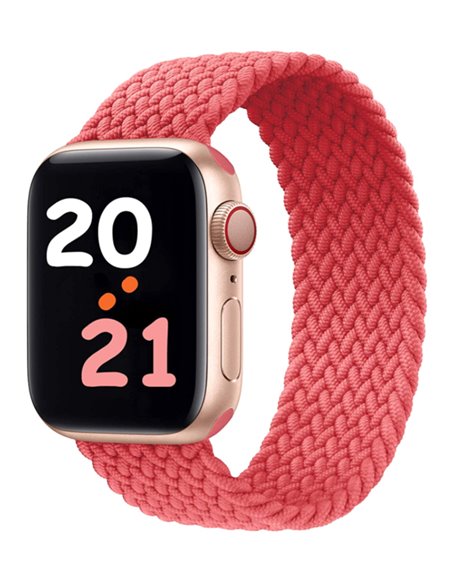 ROCKROSE πλεκτό solo band Maya για Apple Watch 42/44mm, 135mm, ροζ
