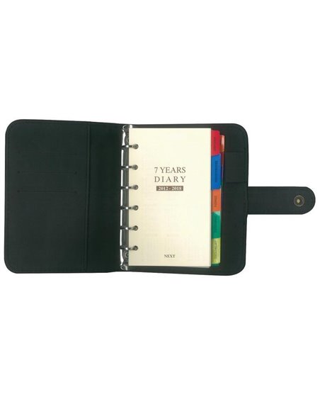 Θήκη για organizer από μαύρη δερματίνη 19x12εκ.