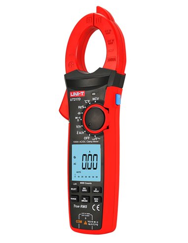 UNI-T πολύμετρο & αμπεροτσιμπίδα UT208B, 1000A AC/DC, NCV, True RMS