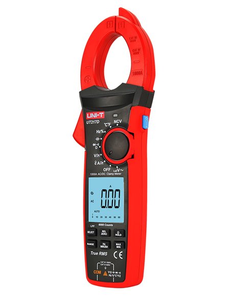 UNI-T πολύμετρο & αμπεροτσιμπίδα UT208B, 1000A AC/DC, NCV, True RMS