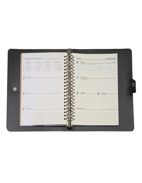 Next planner πολυπροπυλένιο Α5 μαύρο 14x21εκ.