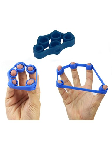 Λάστιχο έκτασης δακτύλων GYM-0023, 7.5 x 5mm, 5kg, μπλε