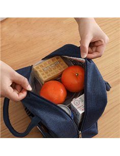 Ισοθερμική τσάντα HUH-0010, 7L, αδιάβροχη, 23x13x21cm, μπλε