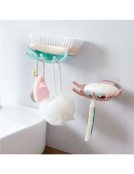 Βάση σαπουνιού BTHU-0007, πλαστική, ροζ