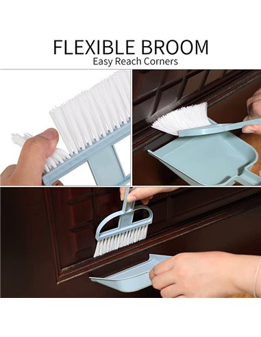 Σετ σκουπάκι και φαράσι πάγκου, διάφορα χρώματα