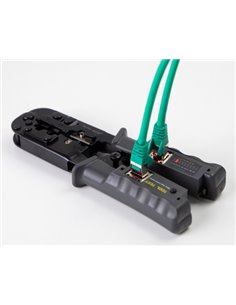 DELOCK εργαλείο πτύχωσης με απογυμνωτή & tester 90510, 8P/6P/4P