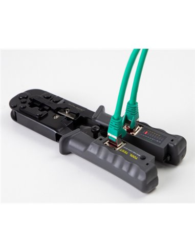 DELOCK εργαλείο πτύχωσης με απογυμνωτή & tester 90510, 8P/6P/4P