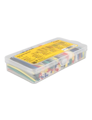 DELOCK σετ θερμοσυστελλόμενων μονωτικών 20736, 2:1, πολύχρωμα, 196τμχ