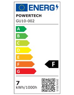 POWERTECH LED λάμπα spot GU10-002, 7W, 4000K, GU10, Samsung LED
