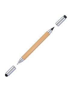 Μολύβι - στυλό 4 σε 1 μπαμπού Υ14,8xØ1,1εκ. Δυνατότητα εκτύπωσης.