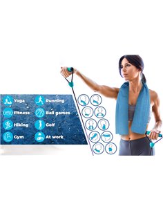 Μαντήλι λαιμού με τσαντάκι μεταφοράς 48836, 75 x 9cm, μπλε με dots