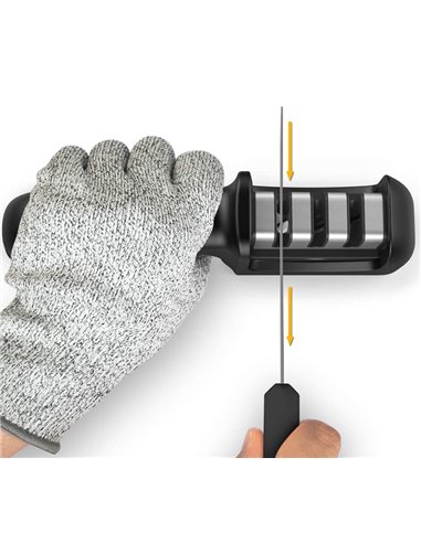 Ακονιστήρι μαχαιριών H1902, 3 επιπέδων, μαύρο