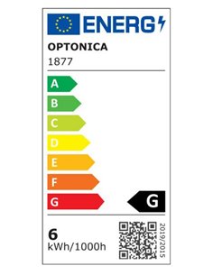 OPTONICA LED λάμπα R63 1877, 6W, 4500K, E27, 480lm