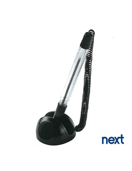 Next στυλό για γκισέ μαύρο με μπλε μελάνι